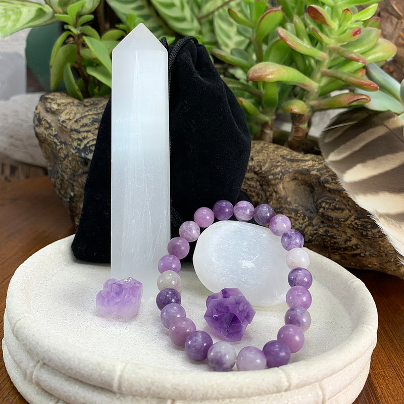 Conjunto de pulsera Mala y cristal de sabiduría 🙏