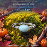 GEMSTONE JEWELRY EVENT Larimar Serenity Ring