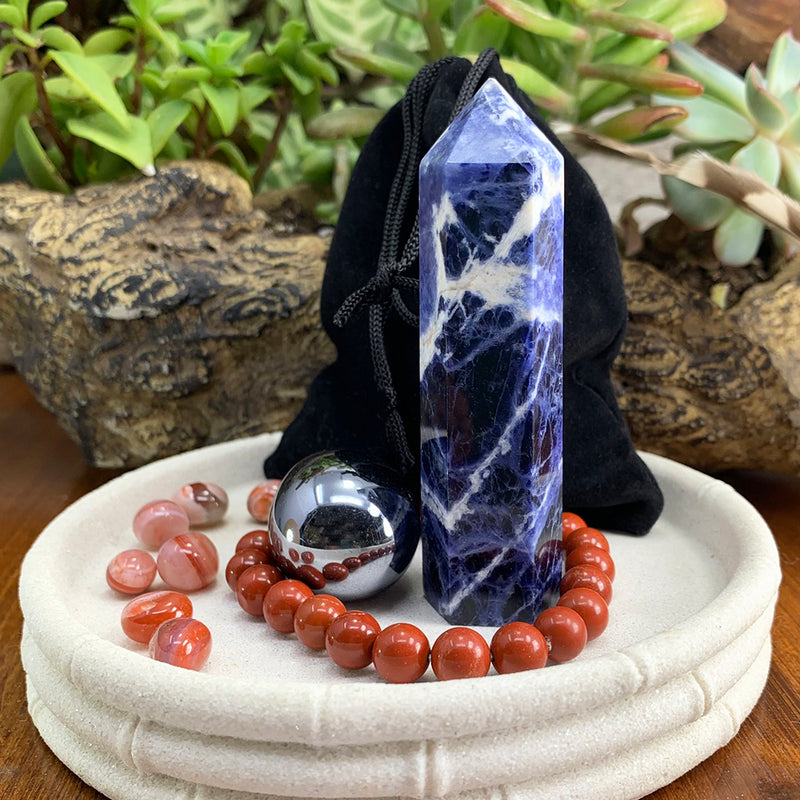 Conjunto de pulsera Mala y cristal de equilibrio 🙏