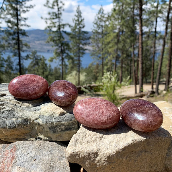 Palmstone de quartz de fraise