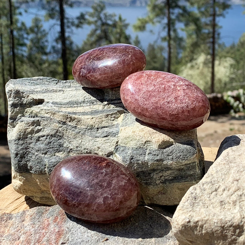 Palmstone de quartz de fraise