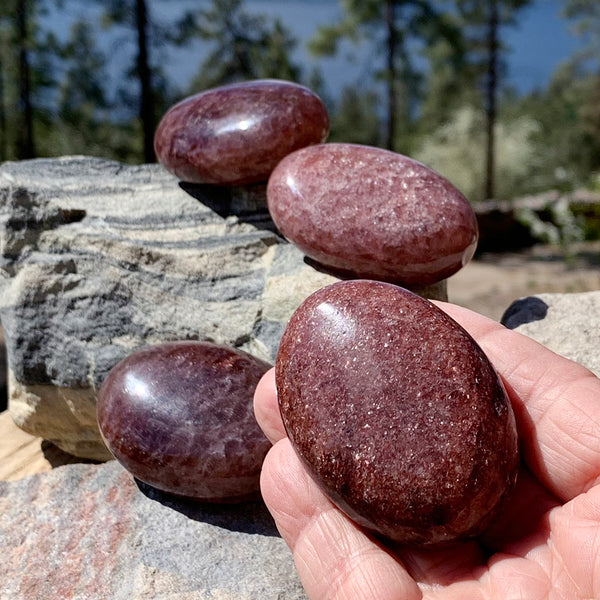 Palmstone de quartz de fraise