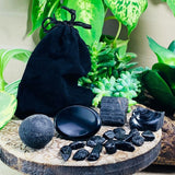 Tektite Specimen - The Only Crystal on the Planet that can Absorb Dark Energy - Dark Energy Protection Pouch Kit | $36 - rawstone