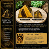 Tigerauge-Pyramide – mittelgroß