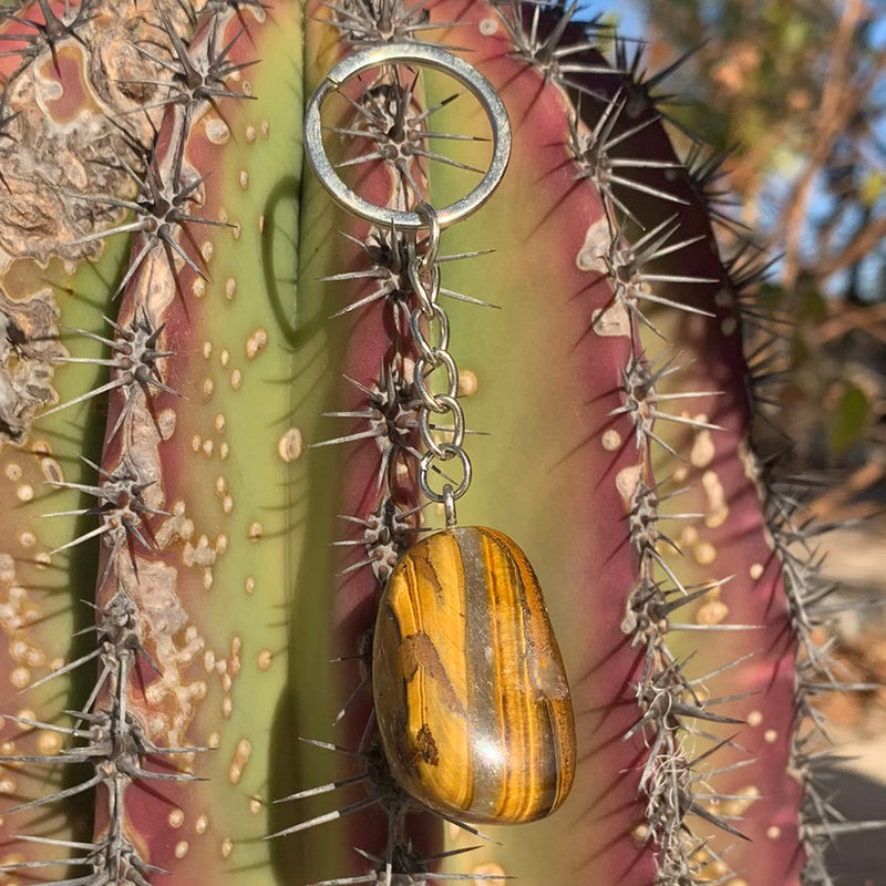Tiger's Eye Crystal Keychain