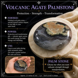 Vulkanischer Achat-Palmenstein