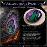 Vulkanischer Achat-Palmenstein