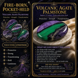 Vulkanischer Achat-Palmenstein