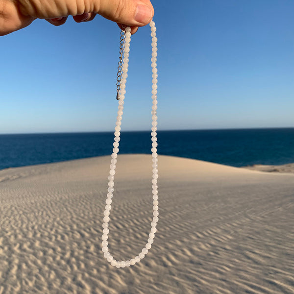 White Jade - 7th Chakra Stone Necklace