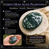 Grüner Moosachat Palmstein