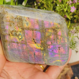 Labradorite lampo viola grande a forma libera (articolo n. 0094)