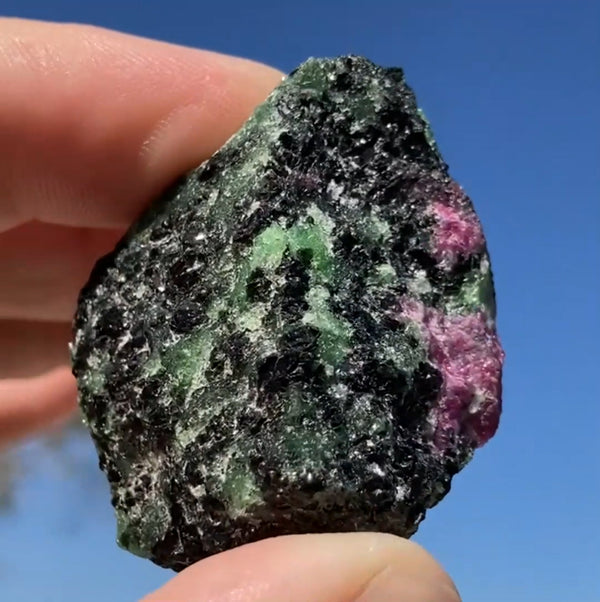 Ruby In Zoisite Rough Natural Stone